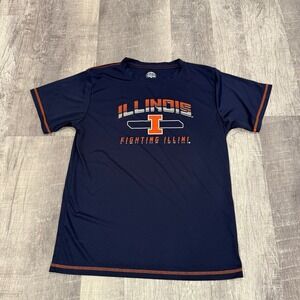 Rivalry‎ Threads Illinois Fighting Illini Youth XL 16/18 Navy Blue Athletic Tee